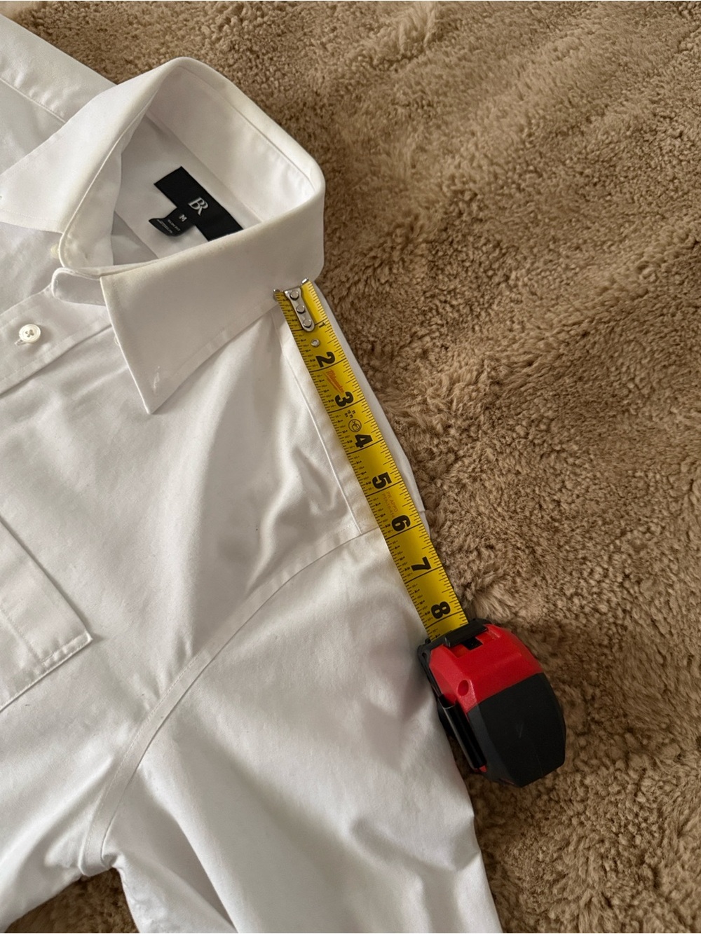 Banana Republic Men's White Button-Down Dress Shirt - Picture 4 of 11